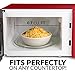 Nostalgia RMO7RR 0.7 Cubic Foot 700-Watt Countertop Microwave Oven-Retro, 7 cu. ft, Metallic Red