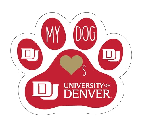 University of Denver Pioneers Dog Paw Magnet Officially Licensed Collegiate Product