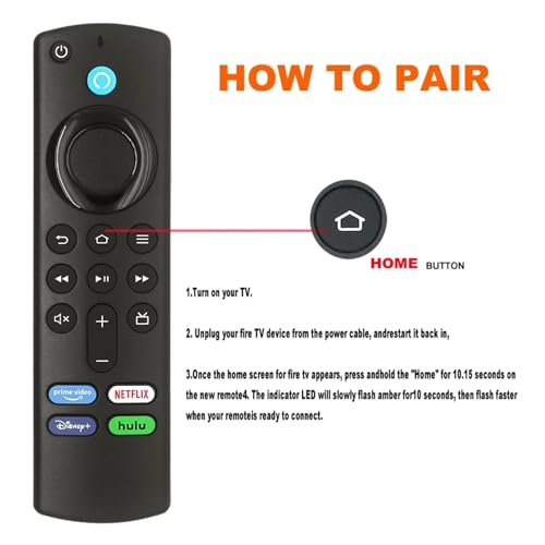 Télécommande vocale Bluetooth pour Fire Stick et Smart TV H69A73 L5B83G