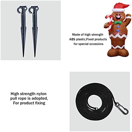 Inflatable Costume, Gingerbread Man Costume, Fancy Dress Masquerade Funny Cosplay Party Clothes for Christmas Adult Size (A)