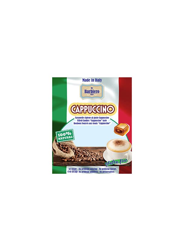 Cappuccino Filled Candies 4oz. Made in Italy (pack of 4).