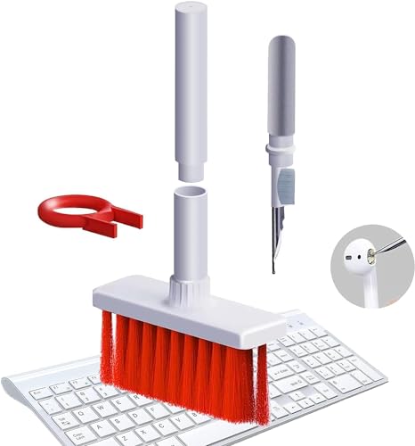 Image of 5-in-1 Multi-Function Laptop Cleaning Brush /Keyboard Cleaning kit /Gadget Cleaning kit Gap Duster Key-Cap Puller for Laptop, Keyboard and Earphones (Multi Colour)