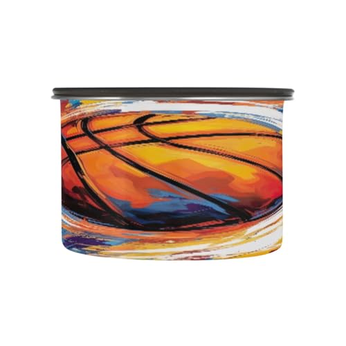 Lata hermética para café de acero inoxidable 500ml naranja