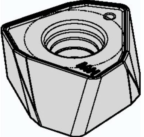 Insert M370 WIDIA carbure 12 mm plaquette de fraisage trigone AlTiN pour métaux durs