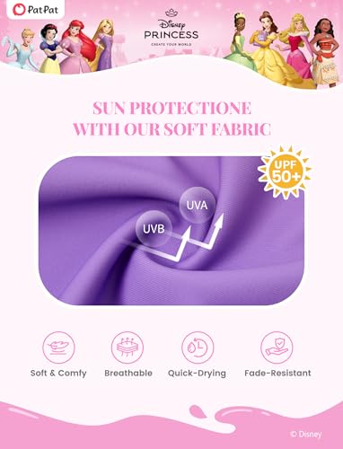 Image of Disney Princess Frozen Marvel Elsa Minnie Toddler Girl Swimsuit Tankini Bathing Suit 2 Piece Swimwear UPF 50+ Rashguard