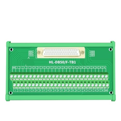 Módulo de interfaz DB50 macho/hembra para riel DIN y placa de conexión HL-DB50F-TB1 3