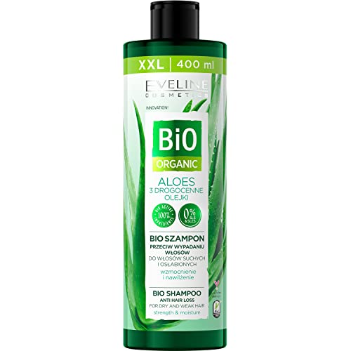 Eveline Cosmetics Organic Hair Loss Shampoo 400ml, red, 492.1 g (Pack of 1)