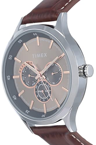 TIMEX Analog Watch for Men with Round Dial & Water Resistant Man's Wrist Watches - Image 3