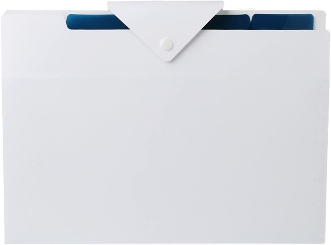 CZXKJ Mark folder White 5 Layer Expanding File Folder Organ Bag Organizer Paper Organ Snap Folder Simple Office Organ Bag Information Storage Bag Mail, bill