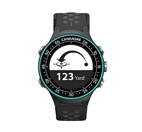 CANMORE-Reloj-de-golf-GPS-TW-410G-con-seguimiento-de-pasos-mas-de-38000-campos-de-golf-gratuitos-en-todo-el-mundo-precargados-minimalista-y-facil-de-usar-negro