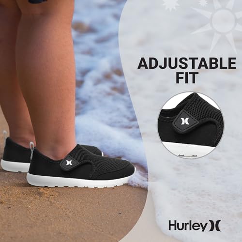 Hurley Kids Toddler Water Shoes Spence- Quick-Dry Water Shoes for Boys and Girls, Lightweight, Easy Slip-On with Adjustable Upper - for Beach, Water Play and Pool Fun4