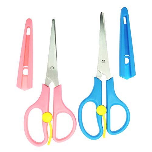 Homyl 2 peças de tesouras de aço inoxidável para costura de tesoura e capa