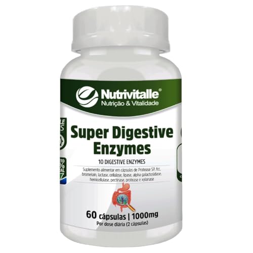 Super Digestiv Enzymes 1000mg 60 Cápsulas Nutrivitalle