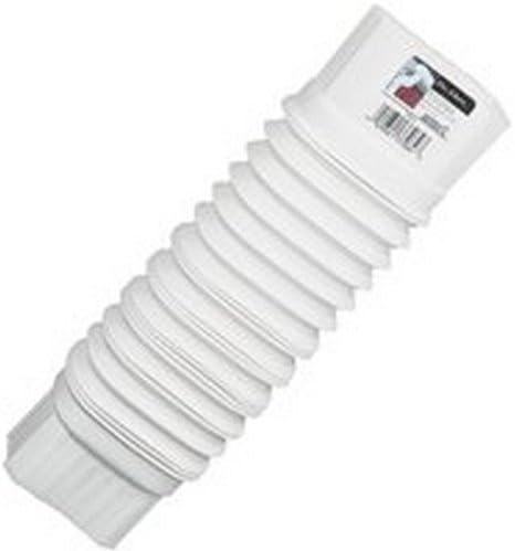 Amerimax 2 in. H x 3 in. W x 7.5 in. L White Plastic Gutter Elbow