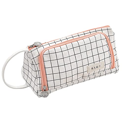 GOLDMAX Trousse multifonctionnelle | Sac cosmétique Multifonctionnel pour Dames - Mignon Grand Stockage Haute capacité Sac Pochette Titulaire Organisateur Porte-Crayon Grande capacité Pochette à Cover