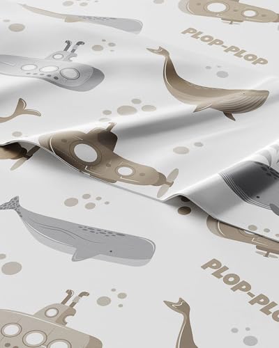Parure de lit pour garçons et filles en microfibre confortable sous-marins - 2