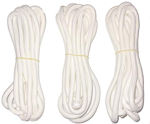 Your Jiu Jitsu Gear Replacement Drawstring for Martial Arts Pants White (3 Pack)