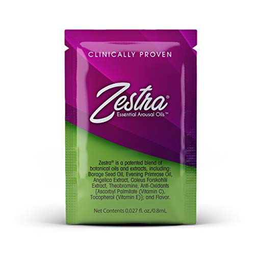 Zestra Essential Arousal Oils - 3 Single Dose Packets 0.8ml - Organic & All-Natural Botanical Arousal Oil - Safe & Clinically Proven to Enhance Pleasure during Intimate Moments (4 Boxes)