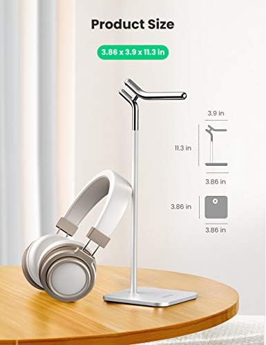 UGREEN Headphone Stand Aluminium Headset Desk Holder Hanger Compatible with Turtle Beach Xbox PS4 Gaming Headset, HyperX Cloud 2, Steelseries Arctis, Razer Bose JVC JBL Sony Over-Ear Wireless