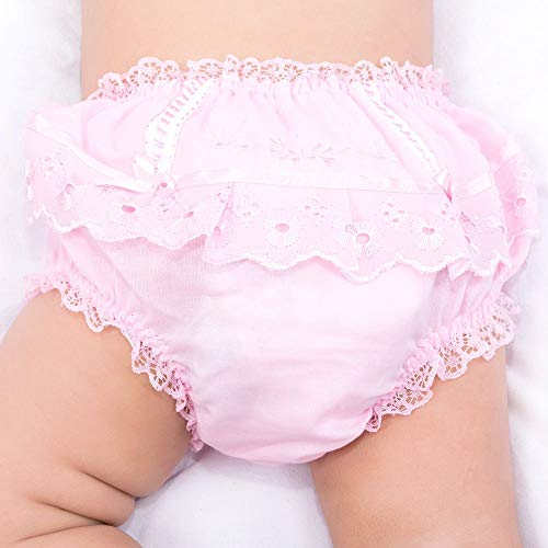 Kit 10 Calcinha Folho Infantil Cobre Fraldas Em Algodão