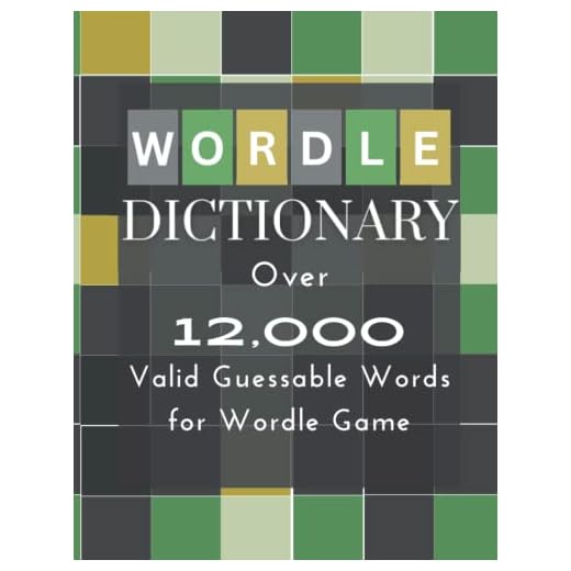 Wordle Dictionary: Over 12,000 Valid Guessable Words for Wordle Game