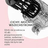 Hurom H310A wyciskarka wolnoobrotowa do owoców/warzyw, wyciskanie na zimno, kompaktowy rozmiar, funkcja robienia lodów, silnik indukcyjny bezszczotkowy , szybkie i łatwe czyszczenie, wysoka wydajność soku, nie zawiera BPA (biała)