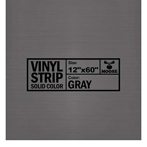 Moose Supply 12" x 60" Commercial Grade Vinyl Repair Strip, Solid Gray