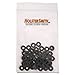 Colored Nylon Flat Top Finishing Washers - (Gray) - (50 Pack) - (0.500 Inch Diameter) - for KYDEX Holsters, Auto Trim, Art Projects, Home Improvement