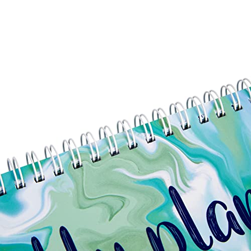 Paper Junkie Undated Weekly Planner, Goals, Shopping, To Do List, Horizontal Desk Calendar (Spiral Bound, 12 X 4 In) #TOP5