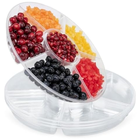 R-kay 4 Pack Clear Serving Trays Cover