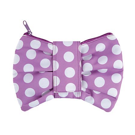 Divoga(R) Bow Pencil Pouch, 8 7/16in. x 6 1/10in. x 9/16in, Purple