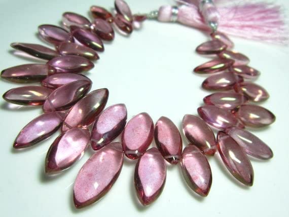 Quartz rose naturel fil de gemmes de qualité pour cadeau d'anniversaire