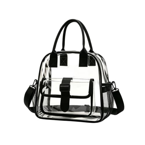Sac à dos en PVC transparent noir format voyage et concert