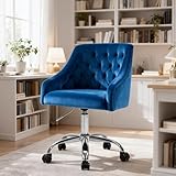 Fiximaster Silla Escritorio, Terciopelo (Azul)