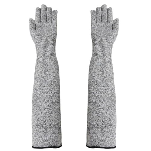 Whyzsjnclg Guantes de corte resistente con protección del brazo, mangas protectores de seguridad del brazo Nivel 5 Protección manual para jardinería de cocina