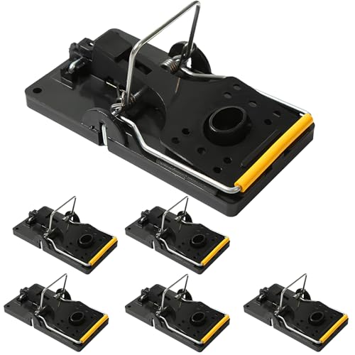 Piège à Souris 6 pièces,Grande Tapette à Souris,Tapette Professionnelle avec Appâts pour Rats,Piège à Souris Réutilisable avec Appât,Pour l'intérieur et l'extérieur pour lutter contre les Rats