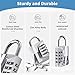 Heavy Duty, Combination Lock 4 Digit, Resettable, Waterproof Metal, School/Gym Locker Lock, Fence, Gate, Toolbox (Silver)