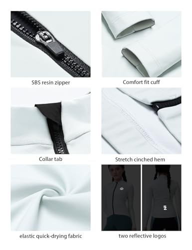 INBIKE Camisa de ciclismo feminina de manga comprida forrada com lã térmica com 3 bolsos, absorção d