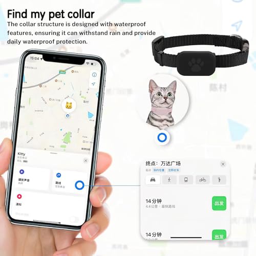 Localizzatore Gps Gatto Cane, Plotter Per Animali, Senza Abbonamento Mensile, Impermeabile, Bluetooth, Collare Regolabile, Posizione Gps, Lunga Durata Della Batteria, Compatibile Con Ios E Android - 6