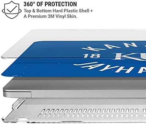 Skinit Case + Skin Compatible with MacBook Air 13in M1 (2021) - Officially Licensed Kansas Jayhawks KY 1865 Design