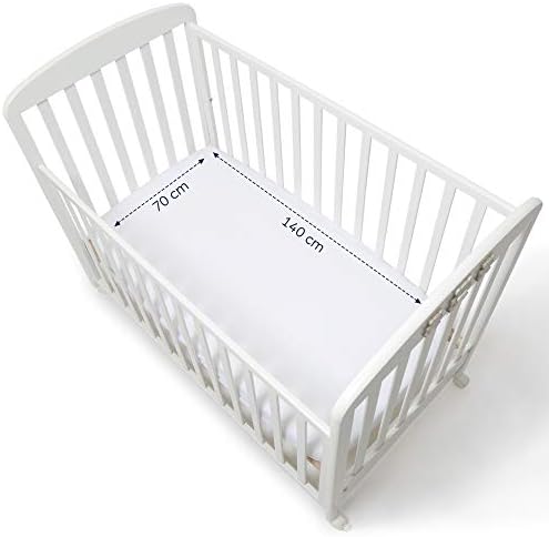 Niimo Mattress Protector 70x140 cm 100% Waterproof for Baby Bed e Cot Baby Crib Hypoallergenic Antibacterial Sanforised Washable in Washing Machine
