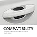 4 Pieces Car Door Handle Scratch Protector Universal Anti-Scratch Door Bowl Sticker Paint Protection Film Cover for Most Cars Vehicles 3D TPU Carbon Fiber, Medium