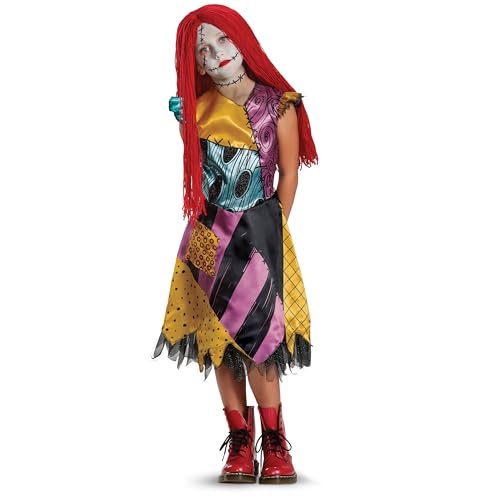Disguise Nightmare Before Christmas Sally Deluxe Costume Officially Licensed Nightmare Before Christmas for Kids Small (4-6x)