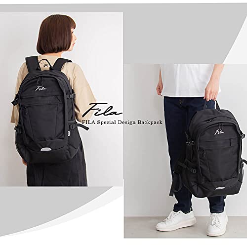 FILA（フィラ）『別注筆記体刺繍大容量ビックリュック35L』