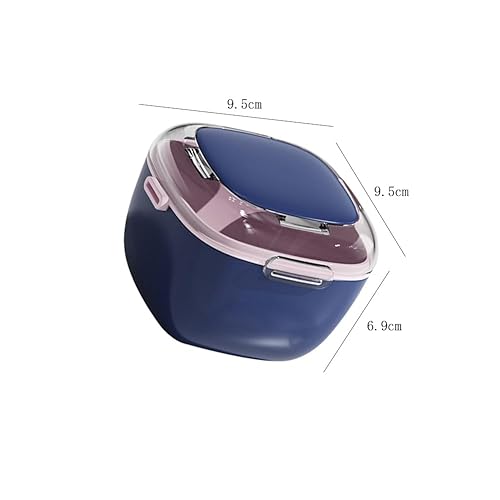 Miniatura 2 de Caja de 1 pieza para prótesis dental, caja de baño de 2 capas, caja de baño para dentaduras postizas, caja de almacenamiento de dientes falsos, taza