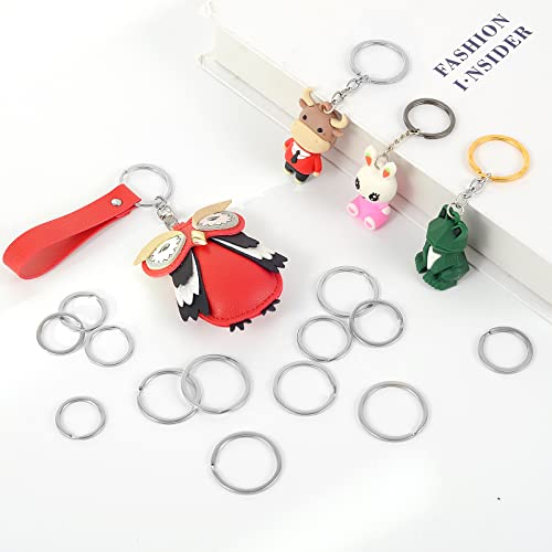 60Pcs Key Rings Bulk,Flat Keychain Ring Split Key Ring For Home Car Keys (0.98Inch, 1.10Inch, 1.25Inch, 1.37Inch)(Silver) #TOP5