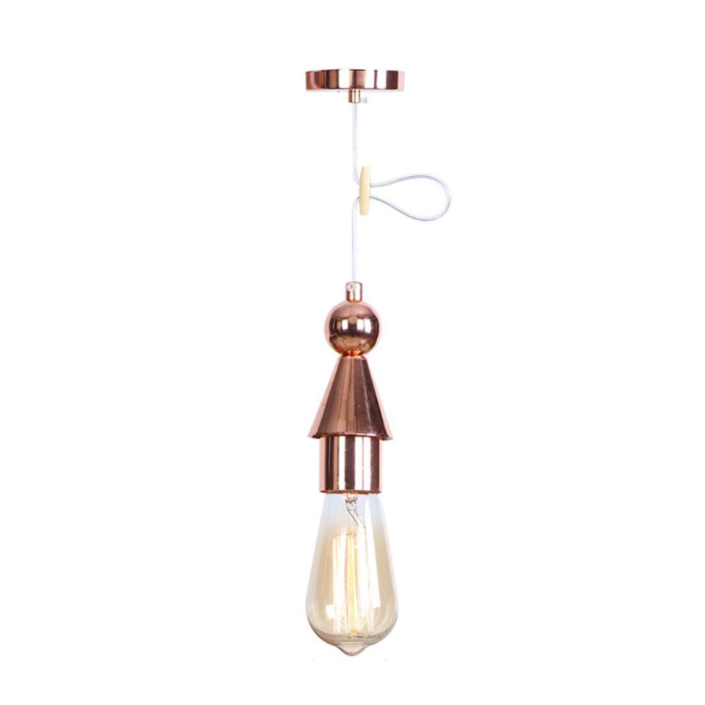 Éclairage Edison rétro E27 avec lustre américain en bois art pour hôtel
