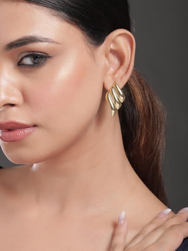 Image of Rubans Earrings Unique Design & Shapes Stylish Trendy Jewellery Gift for Women & Girls