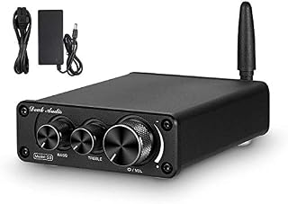 Nobsound G3 2 Channel Bluetooth 5.0 Power Amplifier 100W Class D Hi-Fi Stereo Audio Mini Amp Wireless Receiver Home Theater Treble Bass Control (Black)