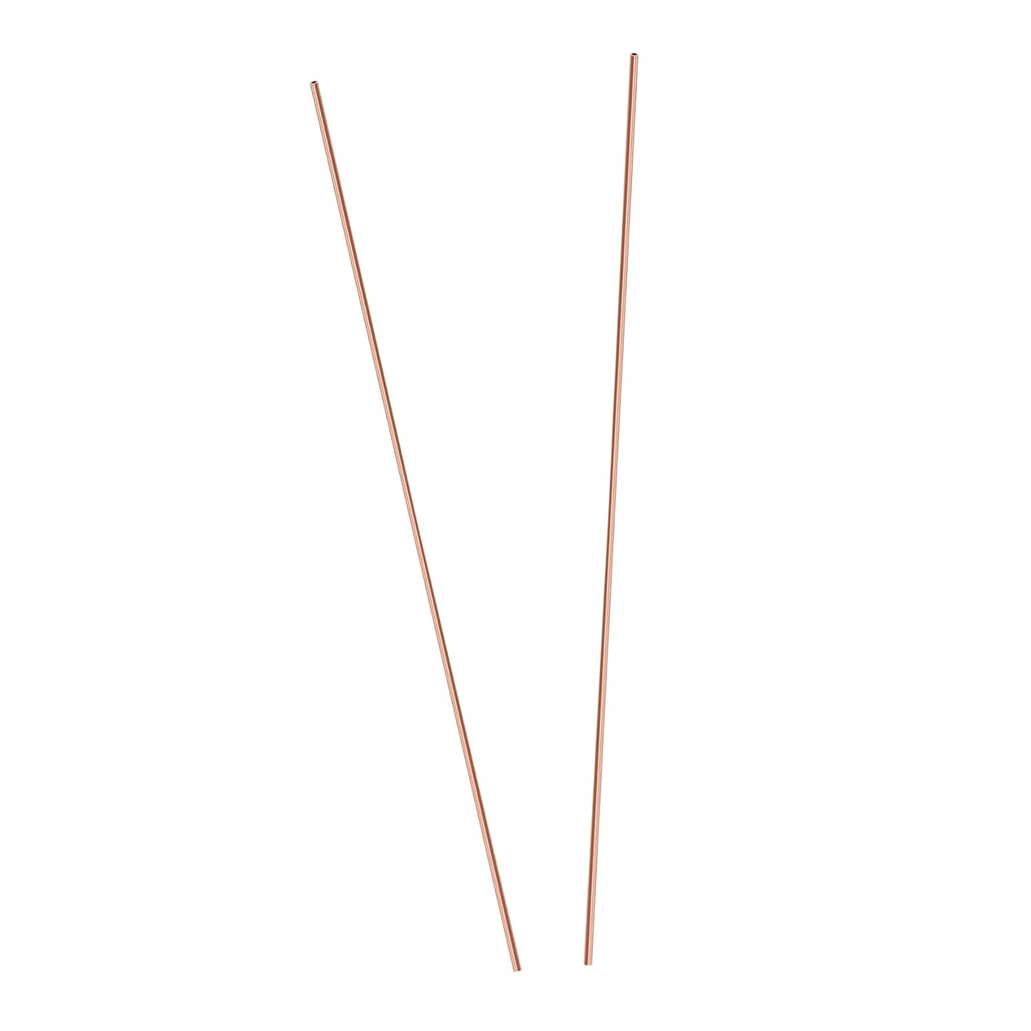 Zerodeko 2sets Copper Rods Diameter Wall Thickness Versatile Copper Tubing for Crafting DIY Projects and Metal Working 2pcs*2